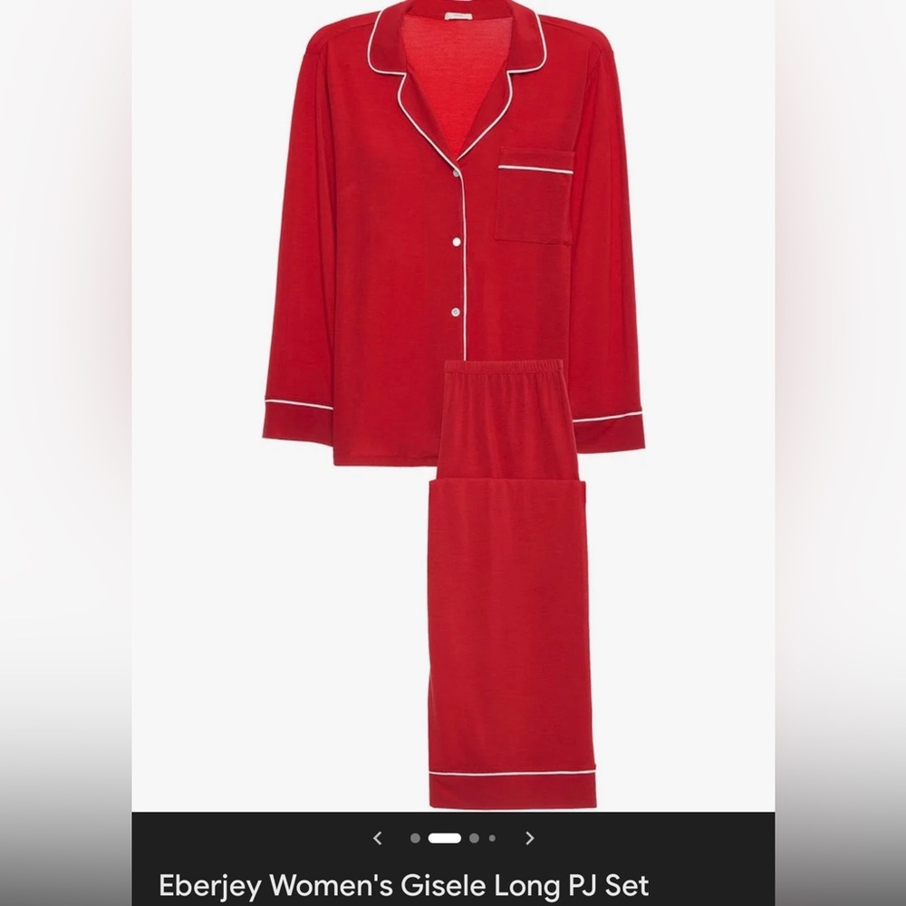 Eberjey Women's Red Pajama Set- Gift but Neverworn! - Picture 2 of 4